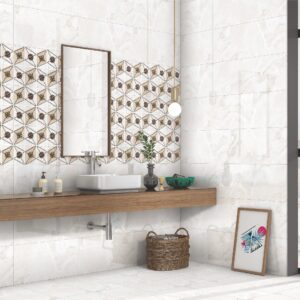 glossy surface ceramic tiles design