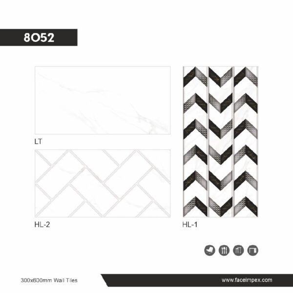 Glossy surface ceramic wall tiles – stylish interior solution