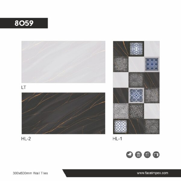 High-quality glossy wall tiles for restaurants and living spaces