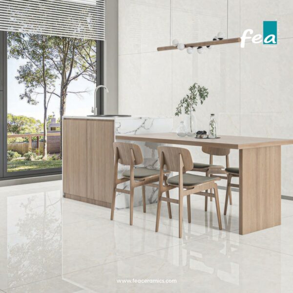 Modern large slab porcelain tiles – elegant designs from FEA Ceramics.