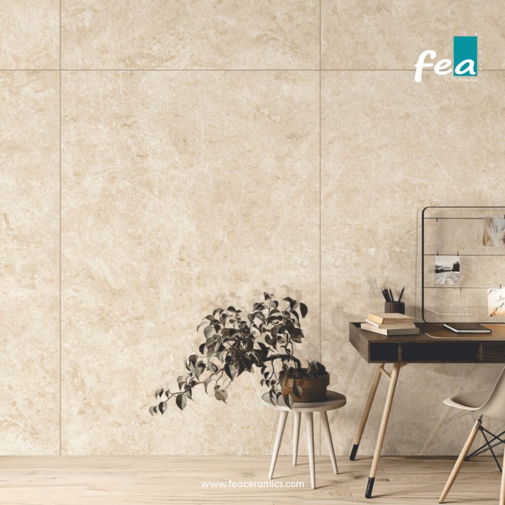 Luxury slab porcelain tile collection by FEA Ceramics with elegant finishes.