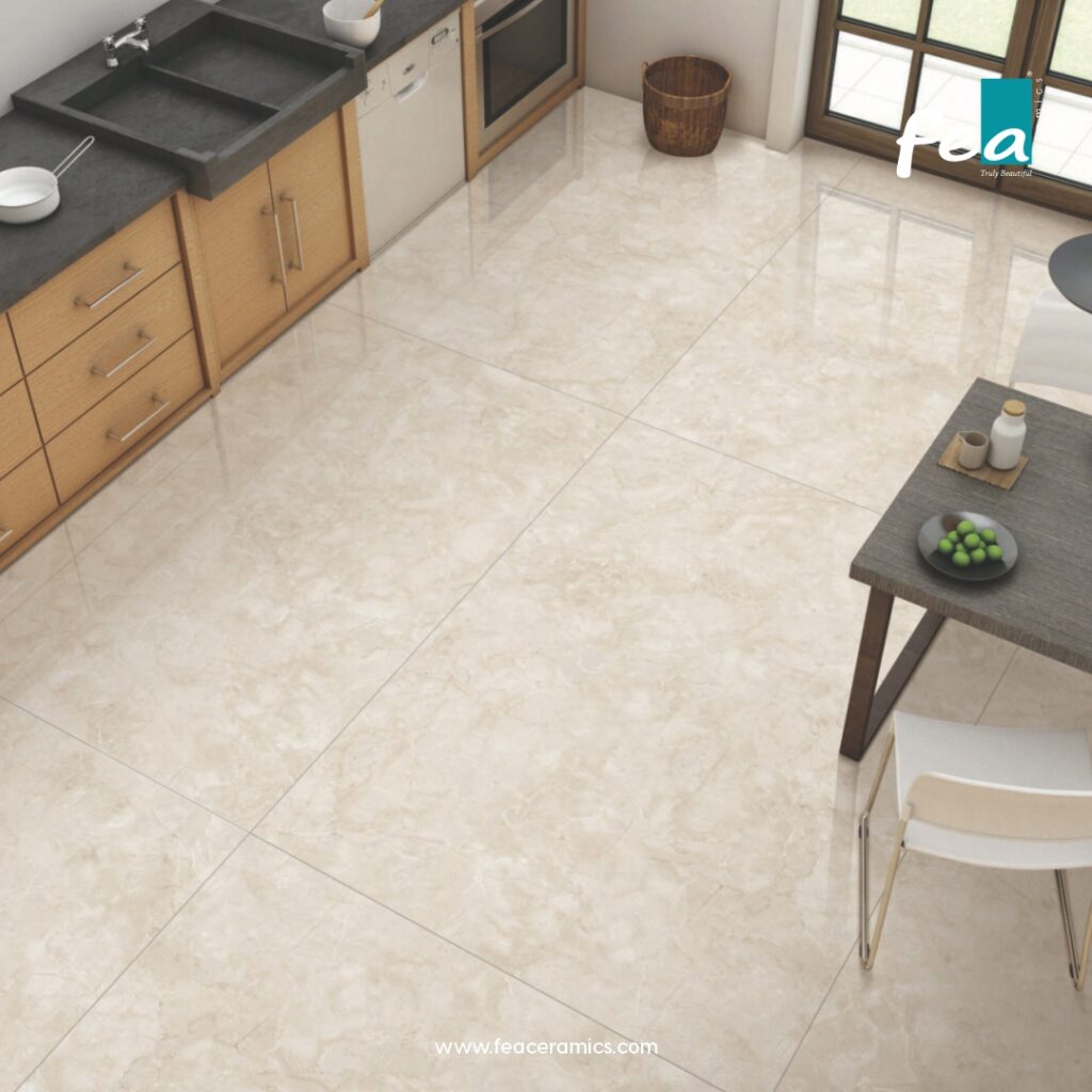 Minimalist slab porcelain tiles from FEA Ceramics for modern living spaces.