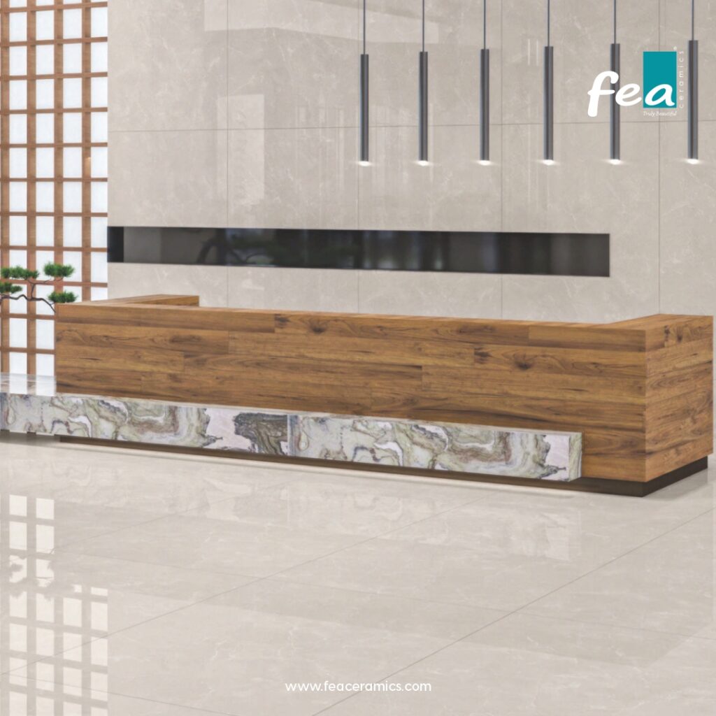 Best collection of slab porcelain tiles by FEA Ceramics for floors and walls.
