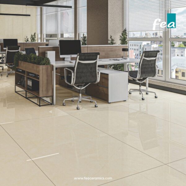Luxury slab porcelain tiles by FEA Ceramics with modern marble-inspired designs.