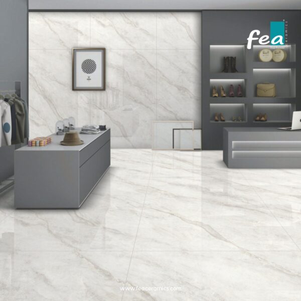 Large porcelain slab tiles by FEA Ceramics for seamless and luxurious interiors.