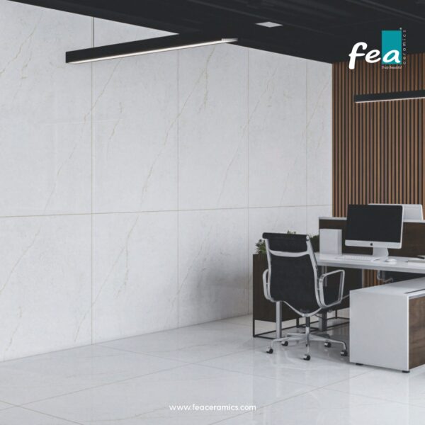 Modern large slab porcelain tiles – elegant designs from FEA Ceramics.