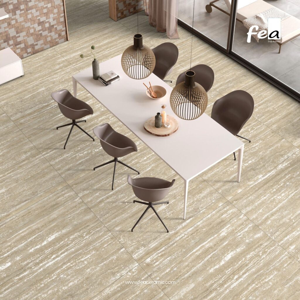 &ldquo;Advanced porcelain tile designs by FEA Ceramics for high-traffic spaces.&rdquo;