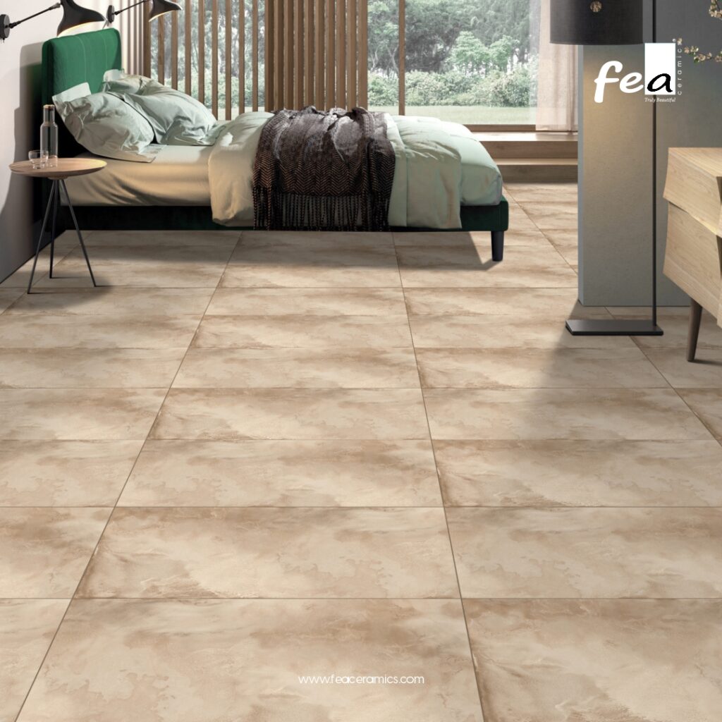 &ldquo;FEA Ceramics porcelain tiles with natural stone-inspired aesthetics.&rdquo;