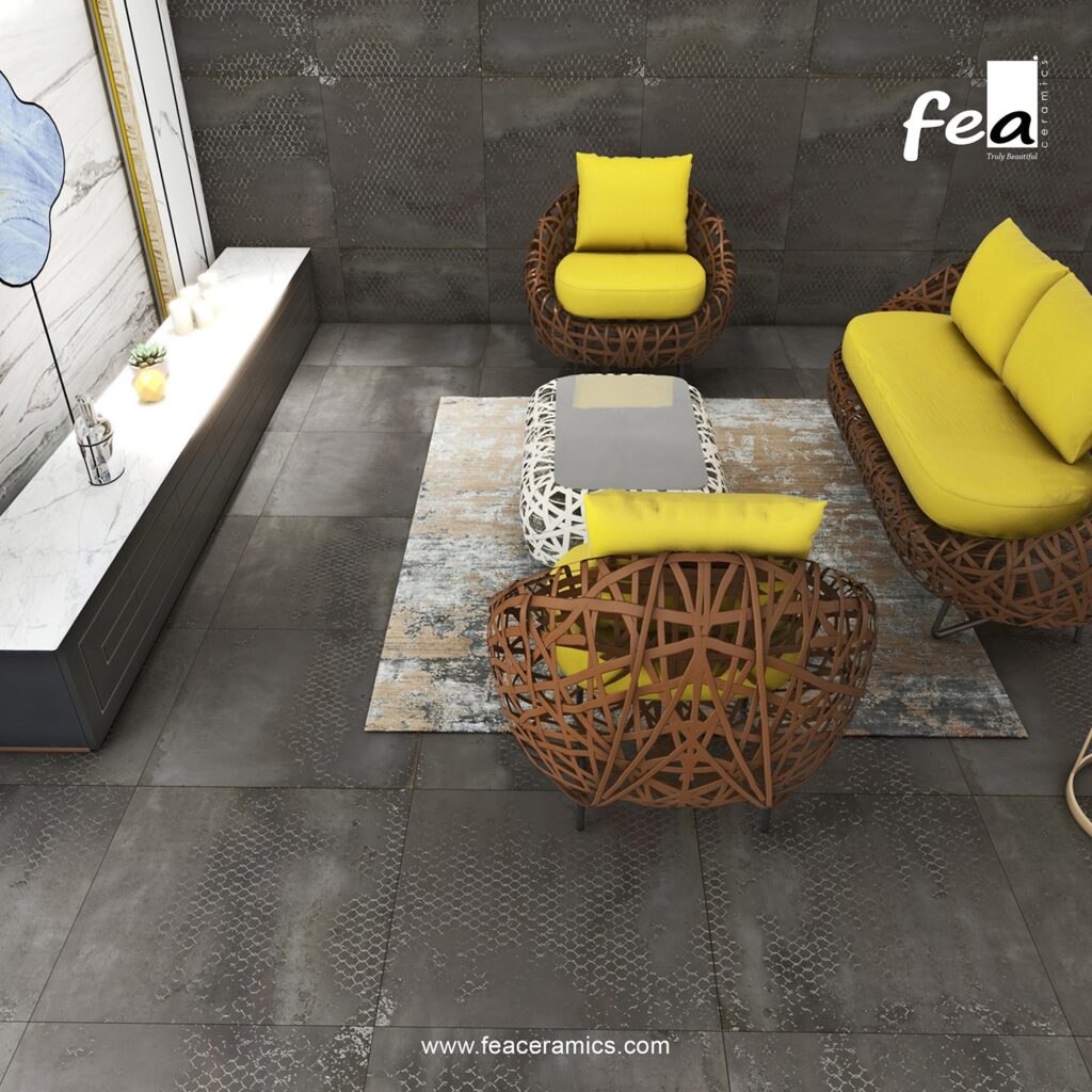 &ldquo;Elegant porcelain tiles by FEA Ceramics with refined textures and modern finishes.&rdquo;
