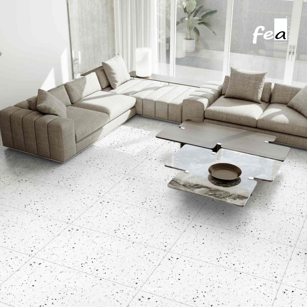 &ldquo;FEA Ceramics porcelain tiles with natural stone-inspired aesthetics.&rdquo;