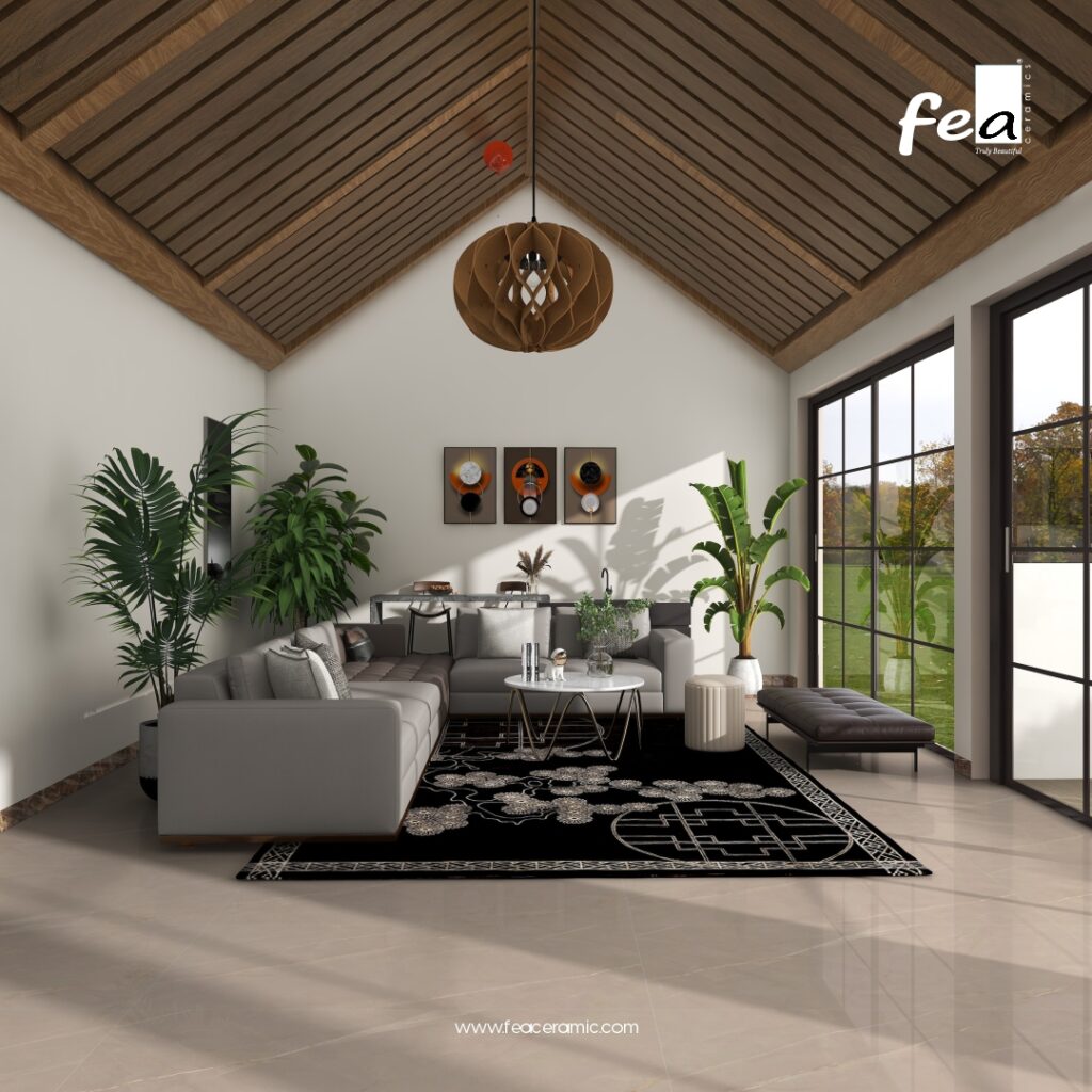 &ldquo;FEA Ceramics porcelain tiles with natural stone-inspired aesthetics.&rdquo;