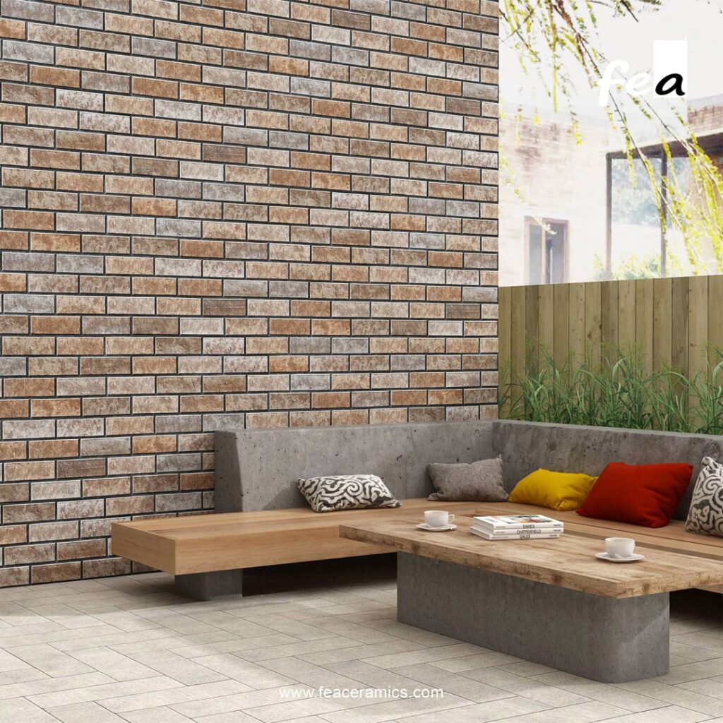 &ldquo;FEA Ceramics porcelain tiles with natural stone-inspired aesthetics.&rdquo;