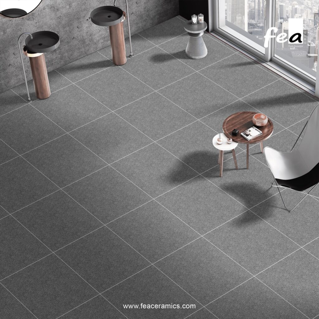 Heavy-duty outdoor parking tiles with anti-skid surface finish.