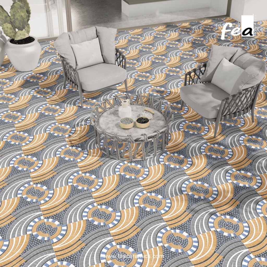 Modern design parking tiles for outdoor spaces