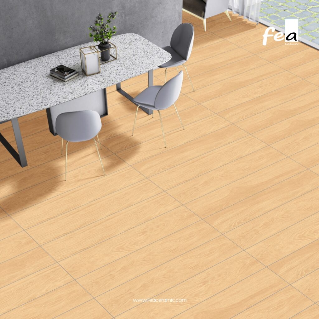 &ldquo;Elegant Wooden Planks Floor Tiles by FEA Ceramics with refined textures and modern finishes.&rdquo;