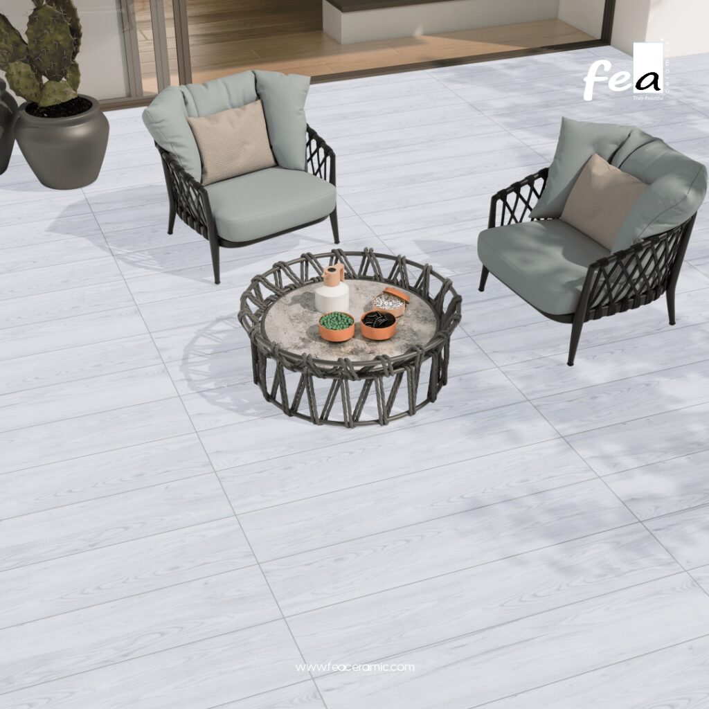 &ldquo;Minimal and modern Wooden Planks Floor Tiles by FEA Ceramics for timeless interiors.&rdquo;