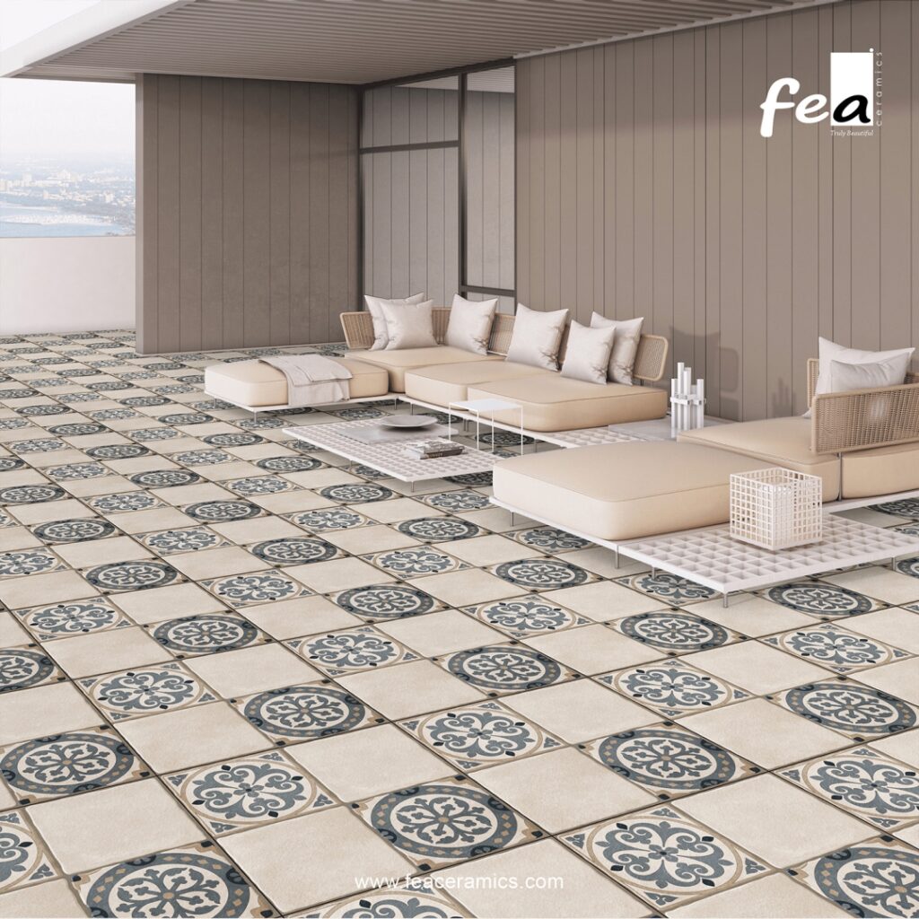 High strength vitrified parking tiles for outdoor use