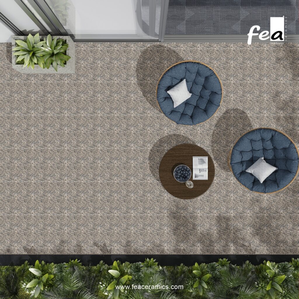 Outdoor tiles suitable for heavy vehicle parking