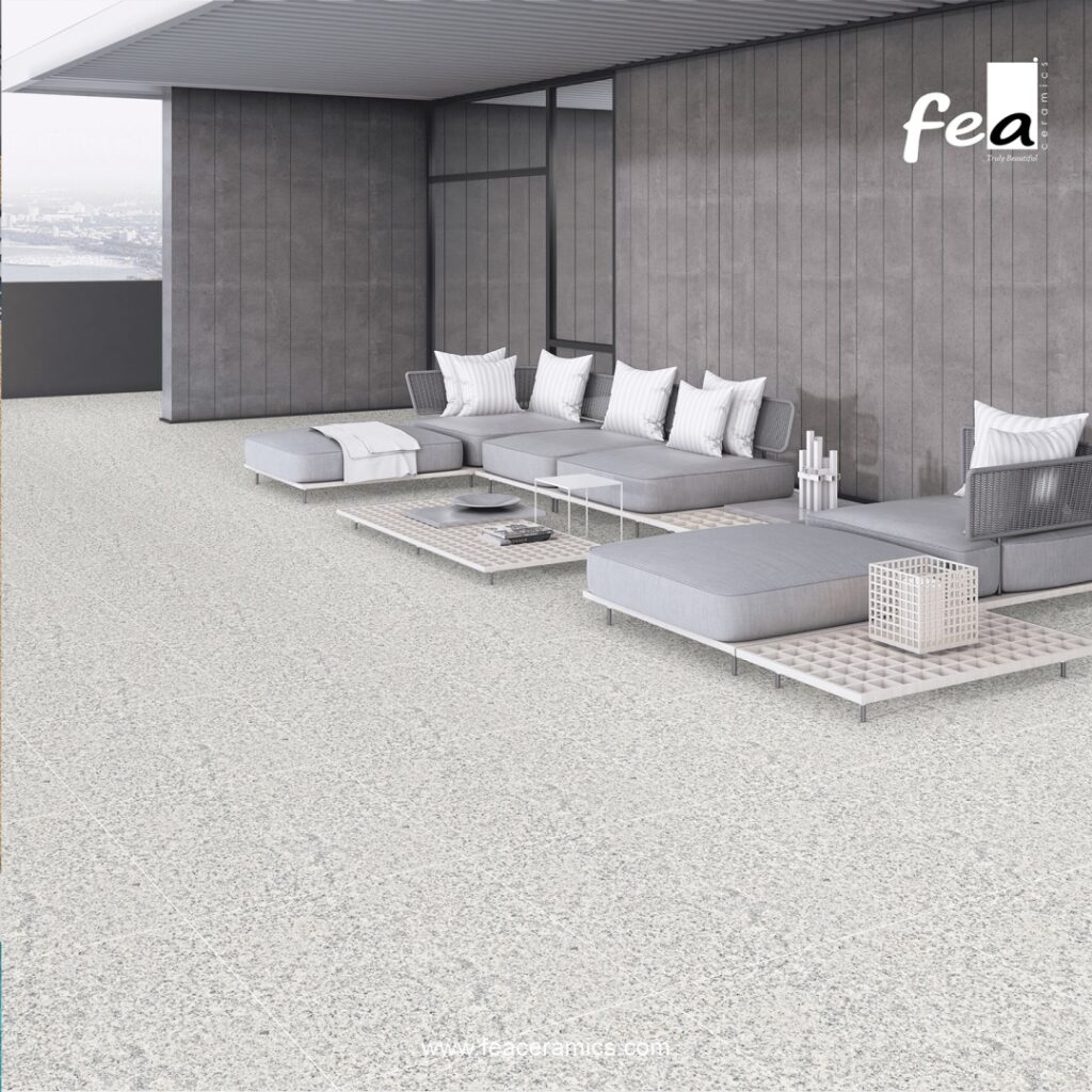 Slip resistant outdoor parking tiles for safe driving