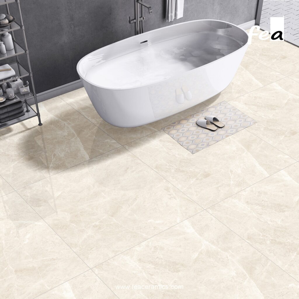 Luxury interior design with Fea Ceramics slab tiles