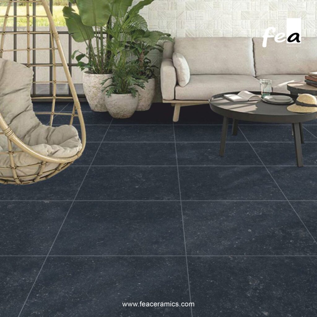 Heavy-duty outdoor parking tiles with anti-skid surface finish.