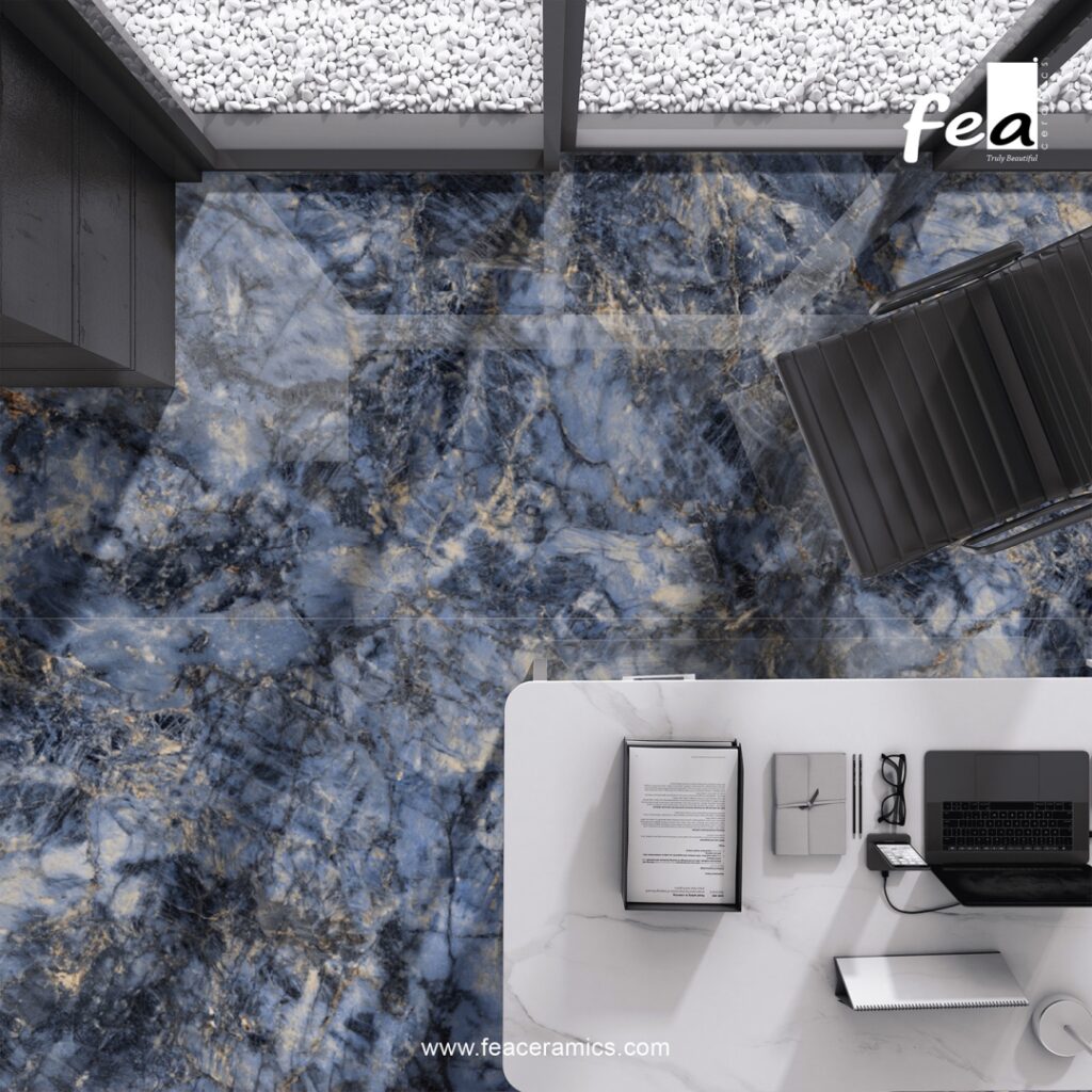 Seamless wall cladding with Fea Ceramics porcelain slab tiles