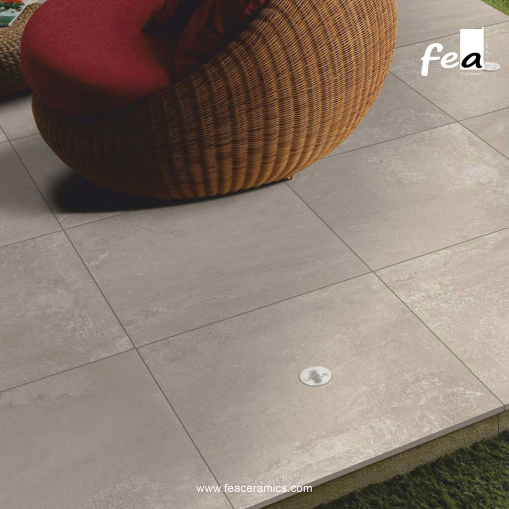 High strength vitrified parking tiles for outdoor use