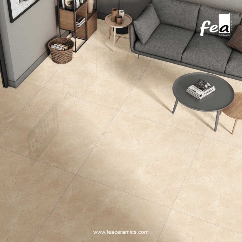 Luxury interior design with Fea Ceramics slab tiles