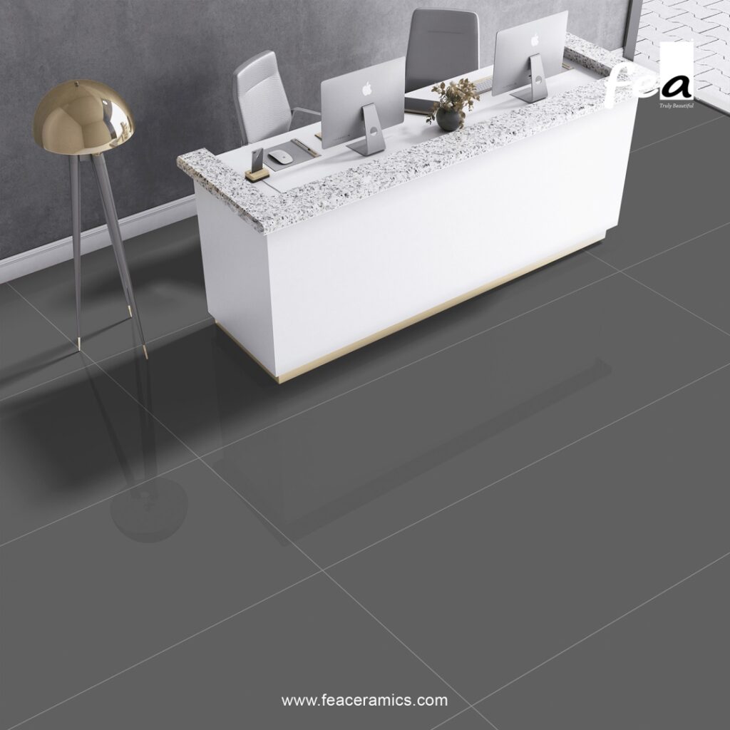 Luxury interior design with Fea Ceramics slab tiles