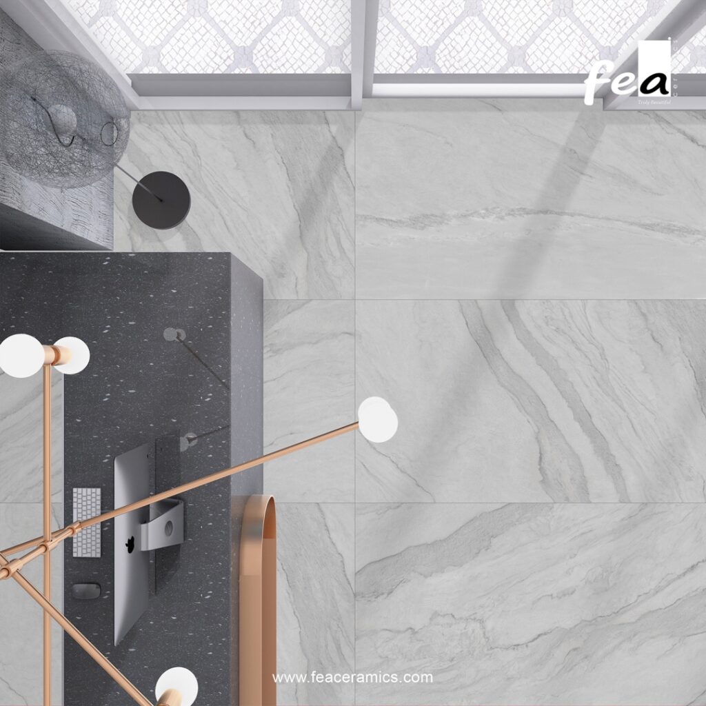Fea Ceramics porcelain slab tile feature wall design
