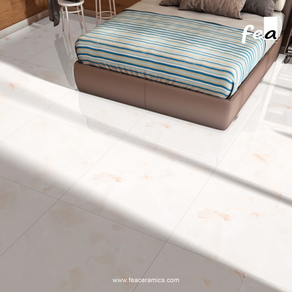 Large porcelain slab tile for hotel lobby flooring