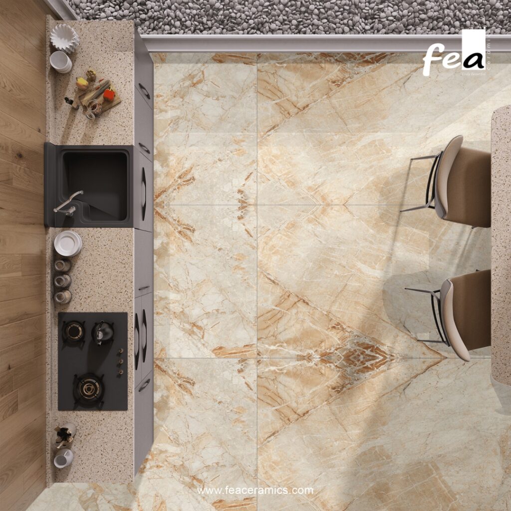 Premium porcelain slab tile for modern architecture
