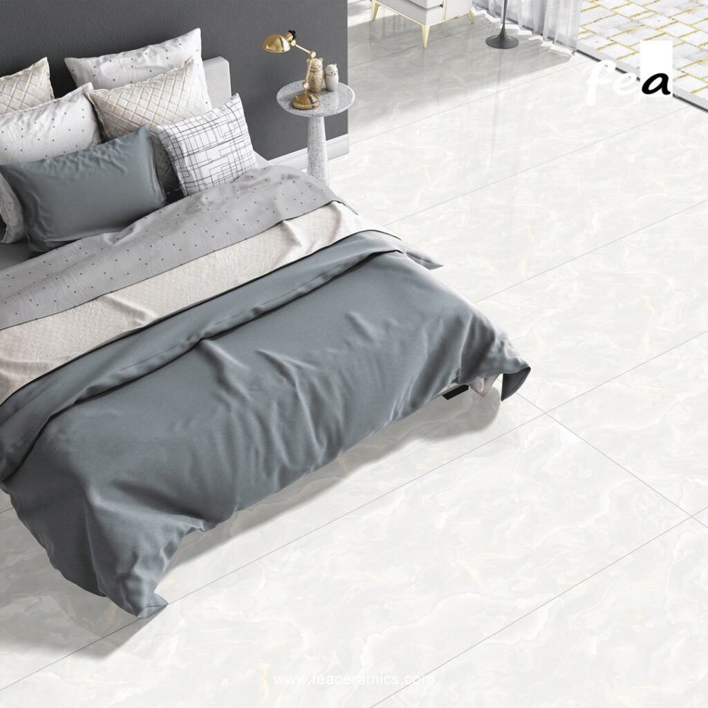 Luxury interior design with Fea Ceramics slab tiles