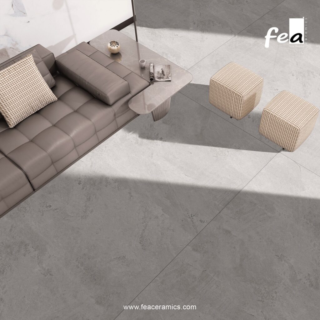 Premium marble look porcelain slab surface by Fea Ceramics