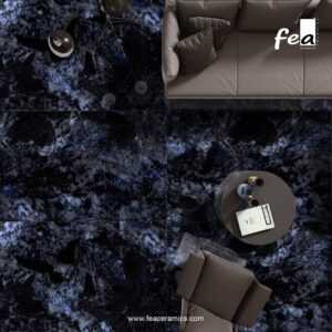 Designer porcelain slab tile wall panel