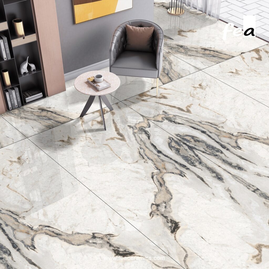 Fea Ceramics porcelain slab tile feature wall design