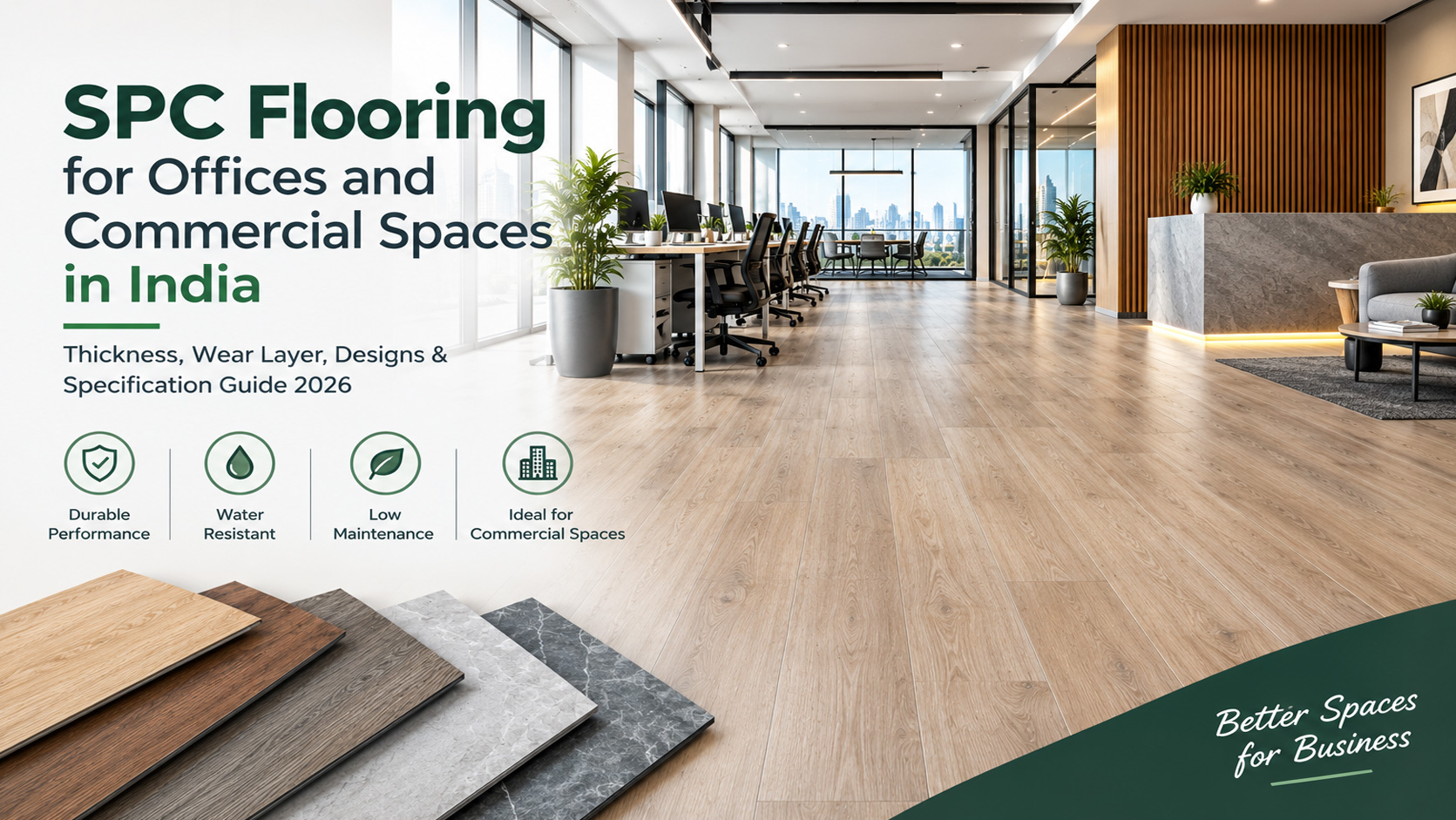 SPC flooring for offices and commercial spaces in India